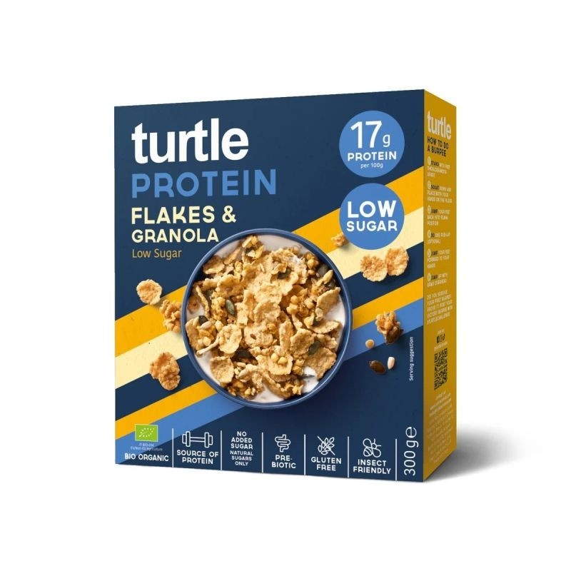 PROTEIN FLAKES & GRANOLA - BAJO EN AZUCAR 300 GR TURTLE