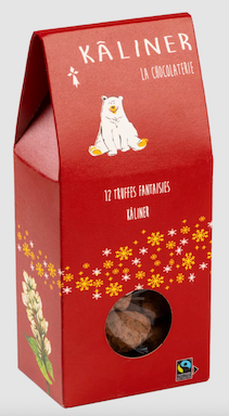 12 TRUFAS DE VAINILLA BOURBON 140 GR KALINER