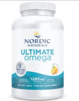 ULTIMATE OMEGA SABOR LIMON 1280 GR 180 CAP NORDIC NATURALS