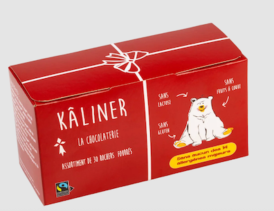 SURTIDO de 30 ROCAS de CHOCOLATE RELLENAS* 325 GR KALINER