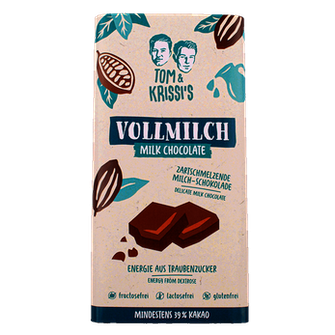 TABLETA DE CHOCOLATE CON LECHE SIN FRUCTOSA 90 GR TOM KRISSI