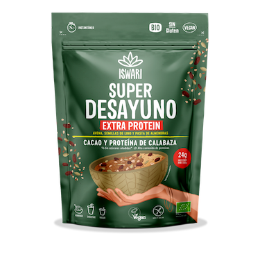 SUPERDESAYUNO EXTRAPROTEIN CACAO Y PROTEINA DE CALABAZA 360G SWARI