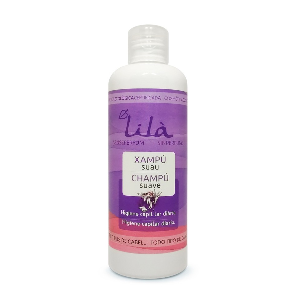 CHAMPU SUAVE SIN PERFUME 25O ML LILA