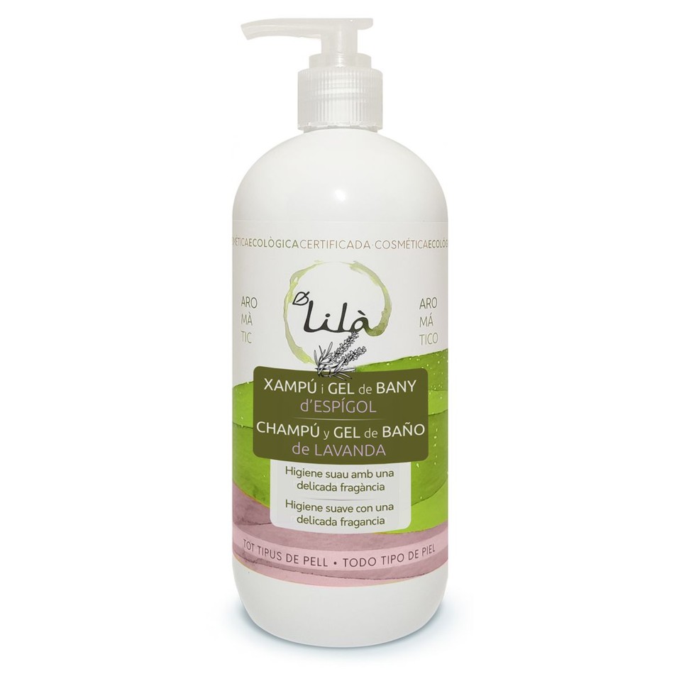 CHAMPU GEL DE BAÑO DE LAVANDA 500 ml LILA