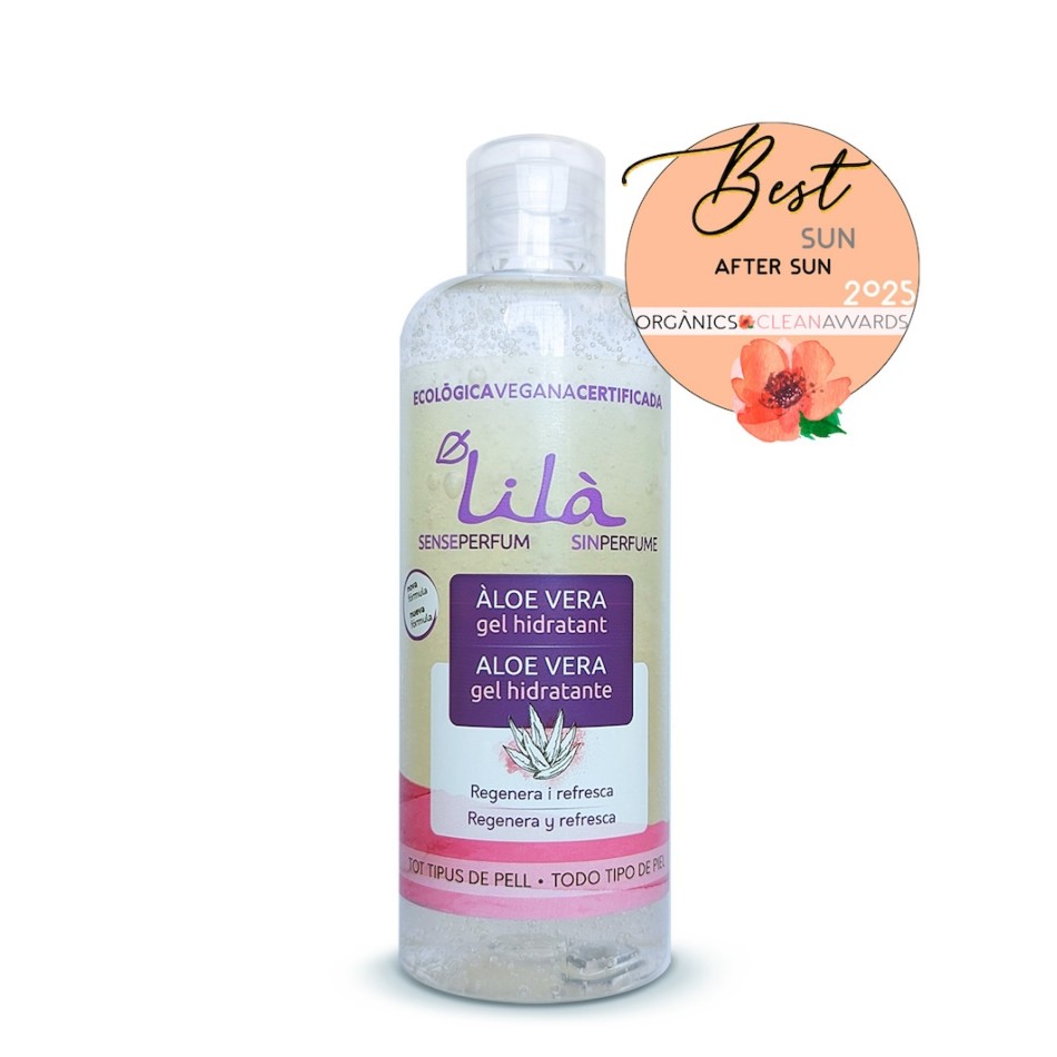ALOE VERA GEL HIDRATANTE SIN PERFUME 25O ML LILA