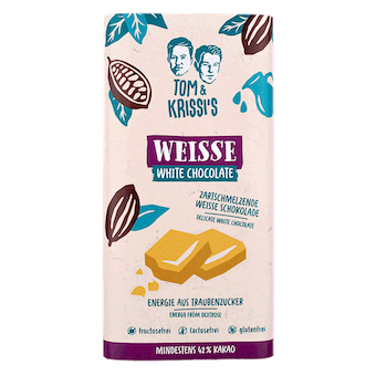 TABLETA DE CHOCOLATE BLANCO SIN FRUCTOSA 90 GR TOM KRISSI