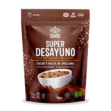 SUPERDESAYUNO CACAO Y PASTA DE AVELLANA 360G SWARI